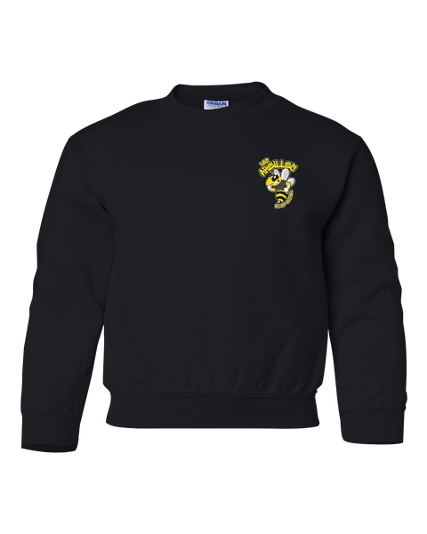 Les Abeilles Saint-Michel Youth Fleece Crewneck with Printed Left Chest Logo