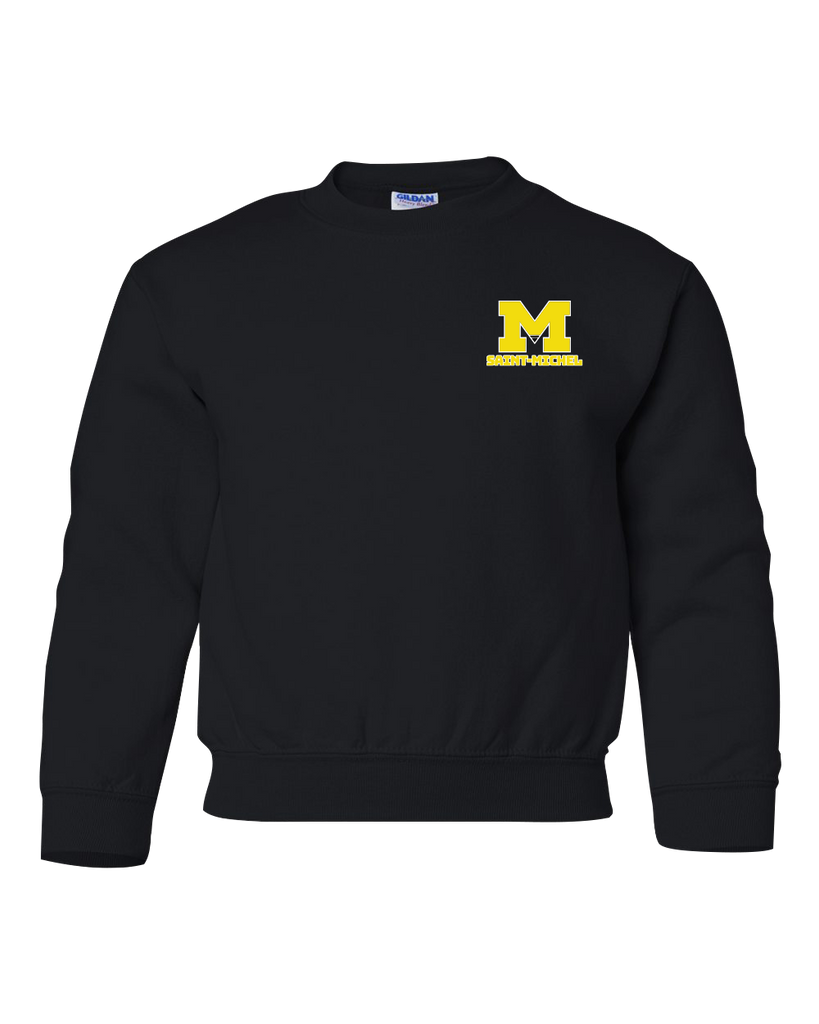 Saint-Michel Youth Fleece Crewneck with Printed Logo
