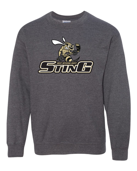 Sting Adult Heavy Blend Crewneck Sweatshirt with Printed Logo