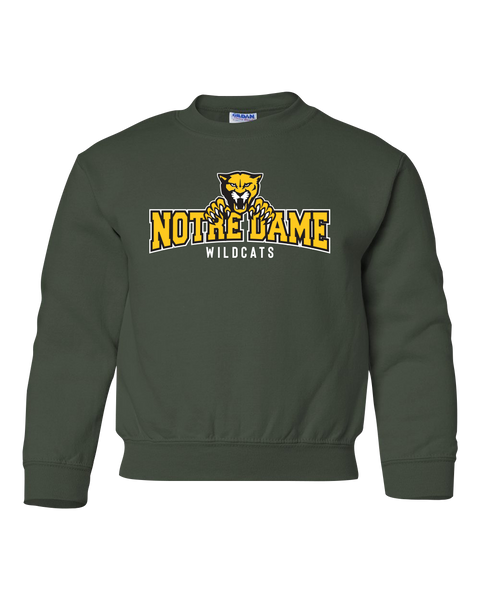 Wildcats Cotton Crewneck Sweatshirt with Printed Logo YOUTH