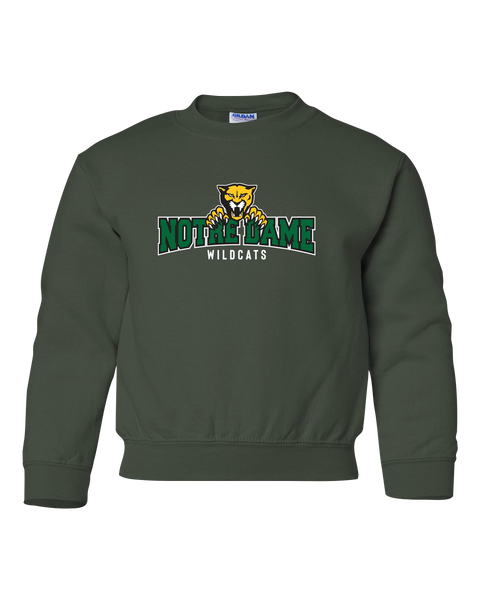 Wildcats Cotton Crewneck Sweatshirt with Printed Logo YOUTH