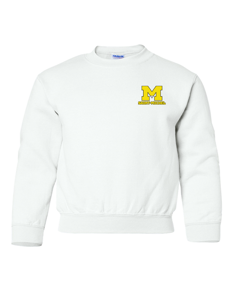 Saint-Michel Youth Fleece Crewneck with Printed Logo