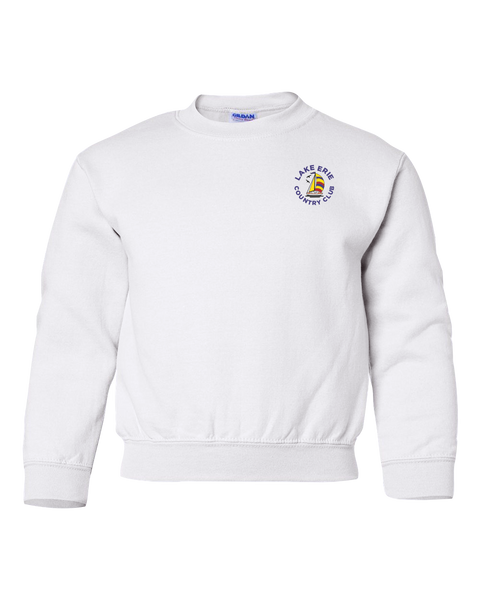 Lake Erie Country Club Youth Crewneck Sweatshirt with Left Chest Printed Logo