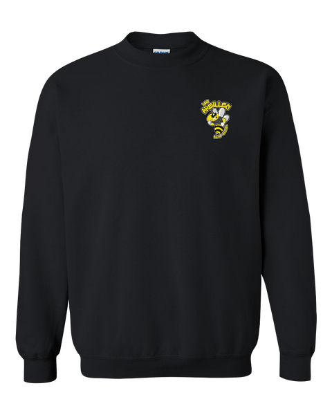 Les Abeilles Saint-Michel Adult Fleece Crewneck with Printed Left Chest Logo