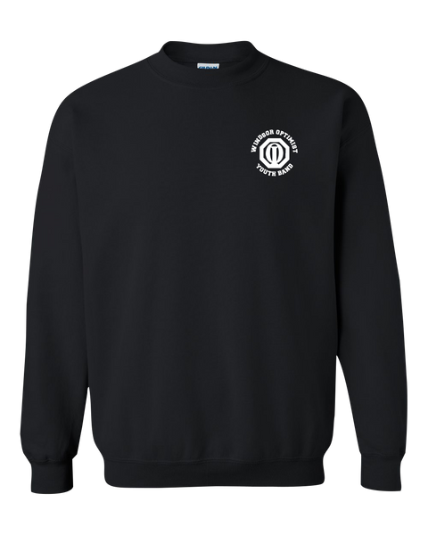 Windsor Optimist Band Adult Unisex Heavy Blend Crewneck Sweatshirt with Embroidered Logo