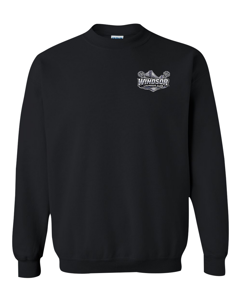 Windsor Lacrosse Club Youth Fleece Crewneck with Printed Left Chest Logo