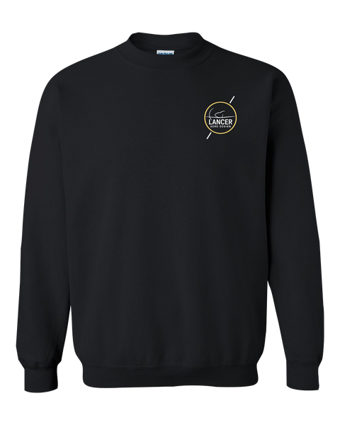 Lancer Aero Design Adult Heavy Blend Crewneck Sweatshirt with Printed Left Chest Logo