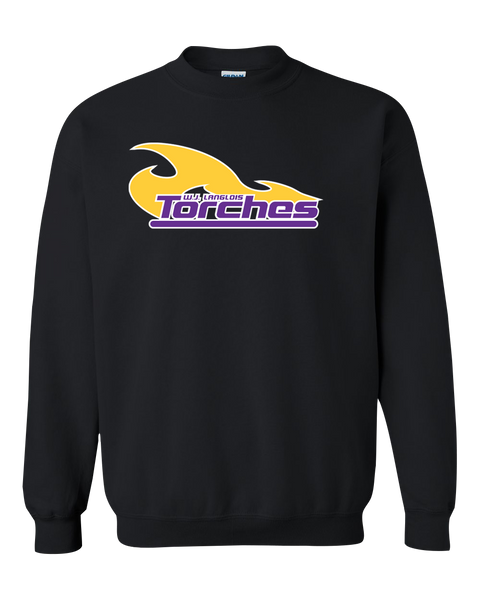 Torches Youth Fleece Crewneck with Printed Logo