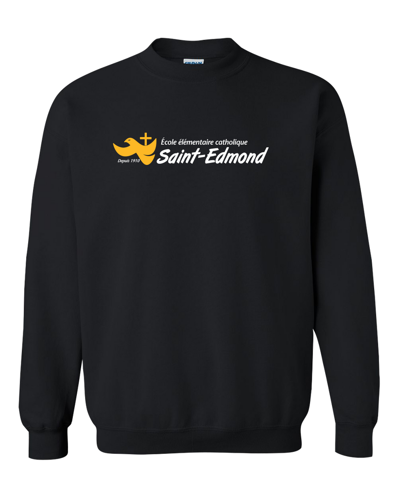 Saint-Edmond Adult Fleece Crewneck with Printed Logo