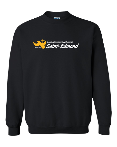 Saint-Edmond Adult Fleece Crewneck with Printed Logo