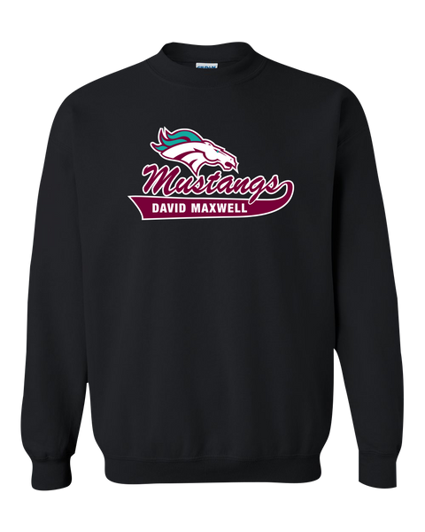 Mustangs Youth Fleece Crewneck with Printed Logo