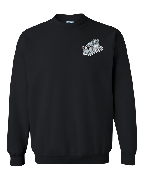 Wolves Heavy Blend Crewneck Sweatshirt with Printed Left Chest Logo YOUTH