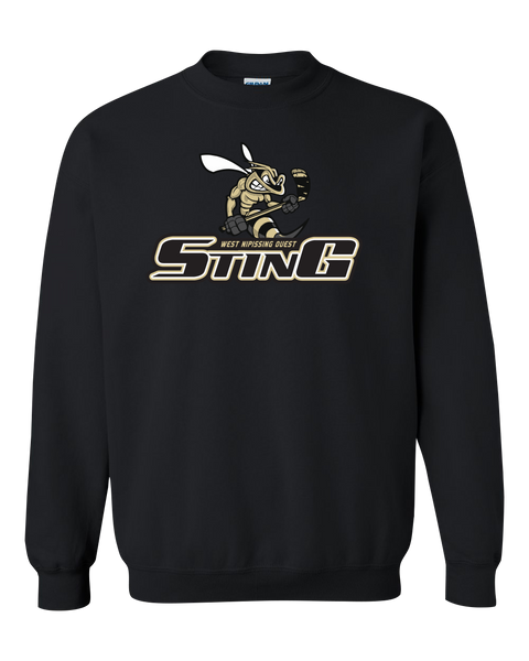 Sting Adult Heavy Blend Crewneck Sweatshirt with Printed Logo