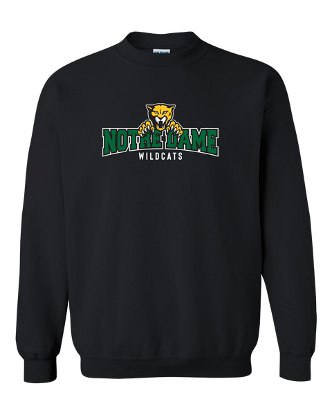 Wildcats Cotton Crewneck Sweatshirt with Printed Logo ADULT