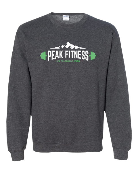 Peak Fitness Adult Fleece Crewneck with Printed Logo