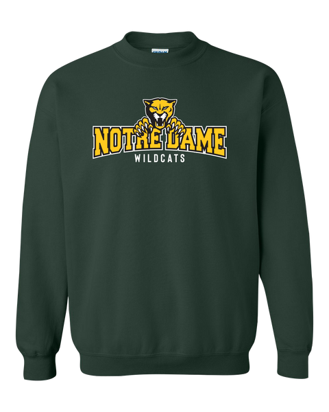 Wildcats Cotton Crewneck Sweatshirt with Printed Logo ADULT