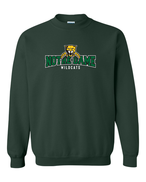 Wildcats Cotton Crewneck Sweatshirt with Printed Logo ADULT