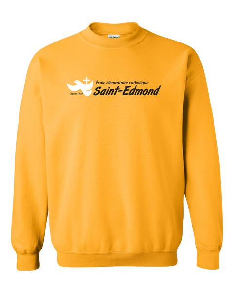 Saint-Edmond Adult Fleece Crewneck with Printed Logo