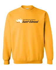 Saint-Edmond Adult Fleece Crewneck with Printed Logo
