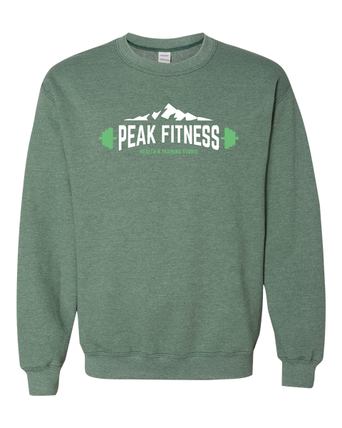 Peak Fitness Adult Fleece Crewneck with Printed Logo