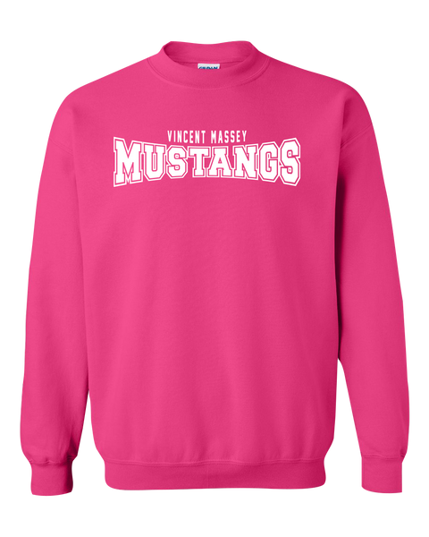 Vincent Massey Adult Fleece Crewneck with Printed Logo