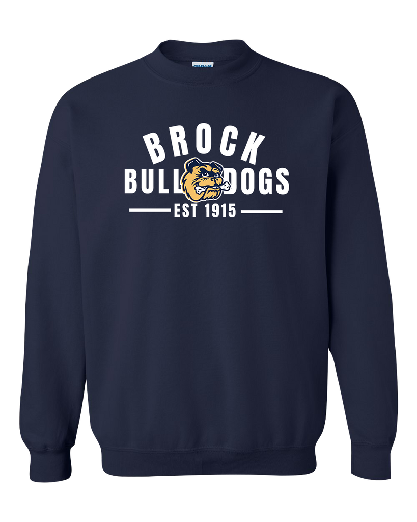 General Brock EST 1915 Youth Fleece Crewneck with Printed Logo