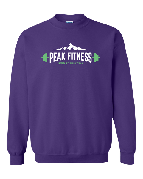 Peak Fitness Adult Fleece Crewneck with Printed Logo