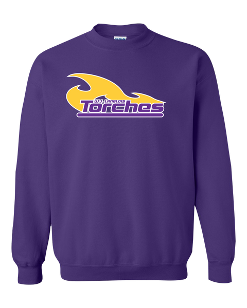 Torches Youth Fleece Crewneck with Printed Logo