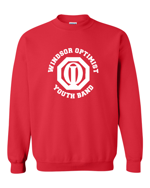 Windsor Optimist Band Adult Unisex Heavy Blend Crewneck Sweatshirt with Printed Logo