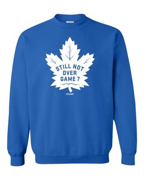 "Still Not Over Game 7" Disbeleafs Adult Fleece Crewneck with Printed Logo