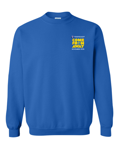 'Come From Away' Adult Crewneck Sweatshirt with Printed Logo