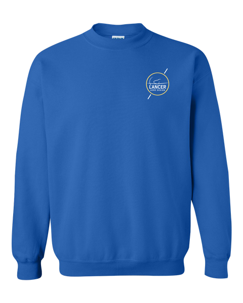 Lancer Aero Design Adult Heavy Blend Crewneck Sweatshirt with Printed Left Chest Logo