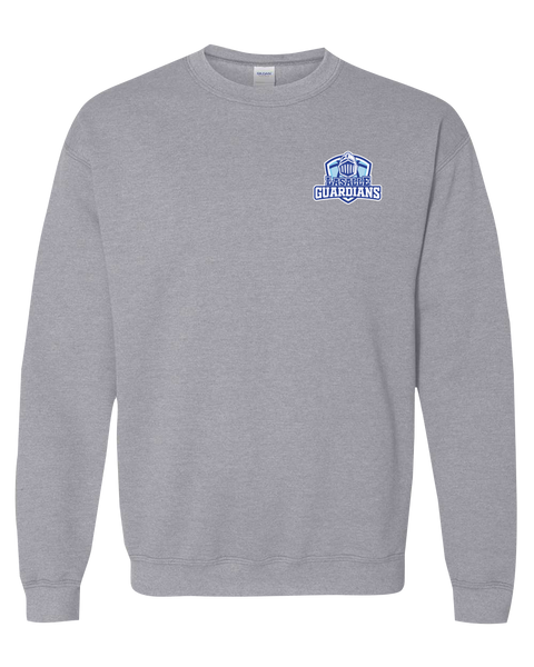 Lasalle Guardians Youth Fleece Crewneck with Printed Left Chest Logo