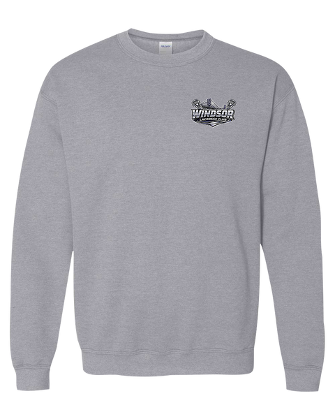 Windsor Lacrosse Club Adult Fleece Crewneck with Printed Left Chest Logo