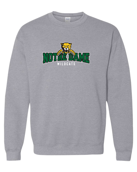 Wildcats Cotton Crewneck Sweatshirt with Printed Logo ADULT