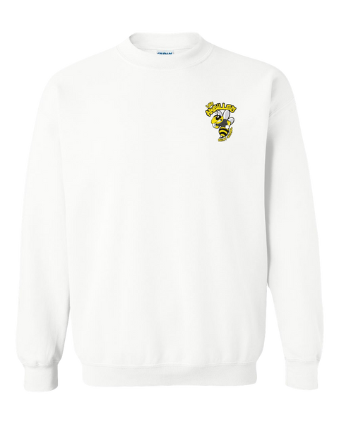 Les Abeilles Saint-Michel Adult Fleece Crewneck with Printed Left Chest Logo