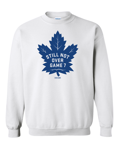 "Still Not Over Game 7" Disbeleafs Adult Fleece Crewneck with Printed Logo