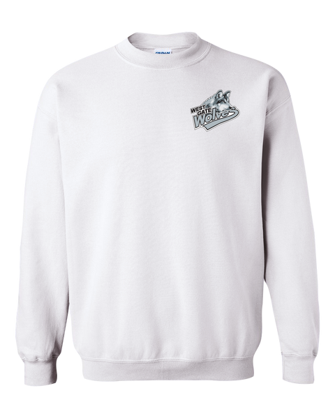 Wolves Heavy Blend Crewneck Sweatshirt with Printed Left Chest Logo YOUTH