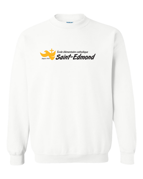 Saint-Edmond Adult Fleece Crewneck with Printed Logo