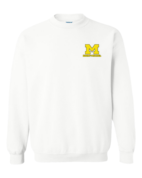 Saint-Michel Adult Fleece Crewneck with Printed Left Chest Logo