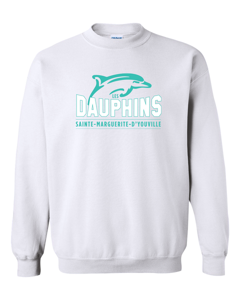 Dauphins Youth Fleece Crewneck with Printed Logo