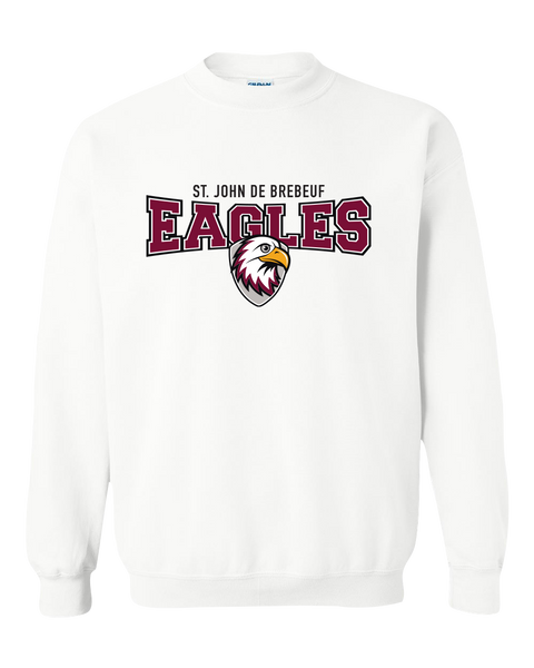 St. John de Brebeuf Adult Fleece Crewneck with Printed Logo