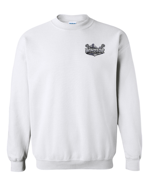 Windsor Lacrosse Club Adult Fleece Crewneck with Printed Left Chest Logo