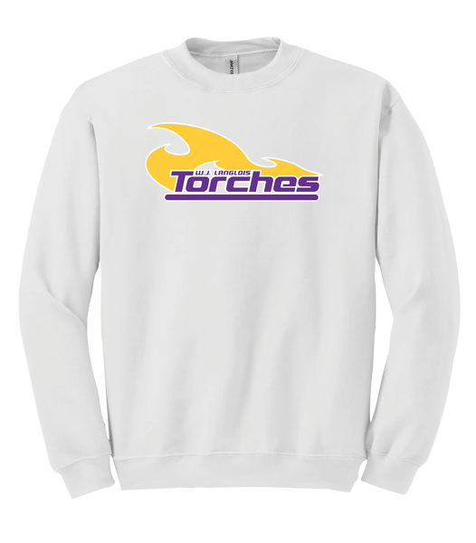 Torches Youth Fleece Crewneck with Printed Logo