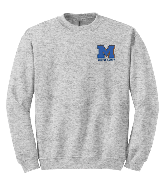 Vincent Massey Adult Fleece Crewneck with Printed Logo