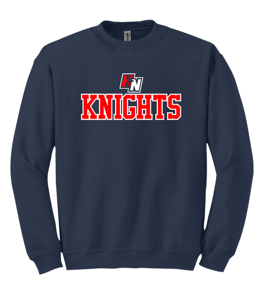Holy Names Knights Adult Fleece Crewneck with Embroidered Logo