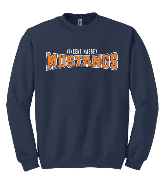 Vincent Massey Adult Fleece Crewneck with Printed Logo