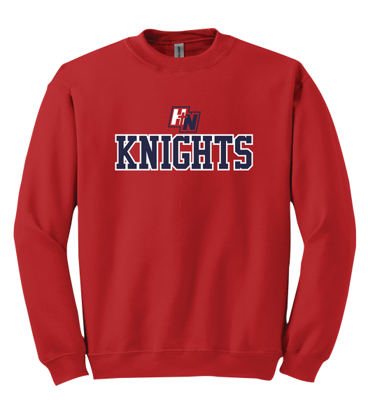 Holy Names Knights Adult Fleece Crewneck with Embroidered Logo