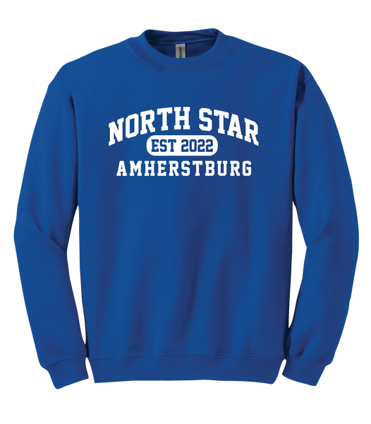 North Star Amherstburg Adult Fleece Crewneck with Printed Logo