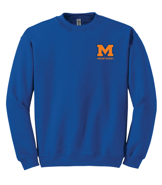 Vincent Massey Adult Fleece Crewneck with Printed Logo